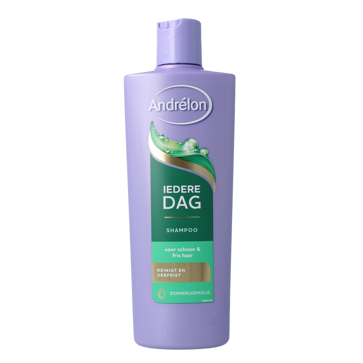 Andrelon dagelijks haarverzorgingsshampoo in 400 ml bottle, suitable for regular hair cleansing and care.