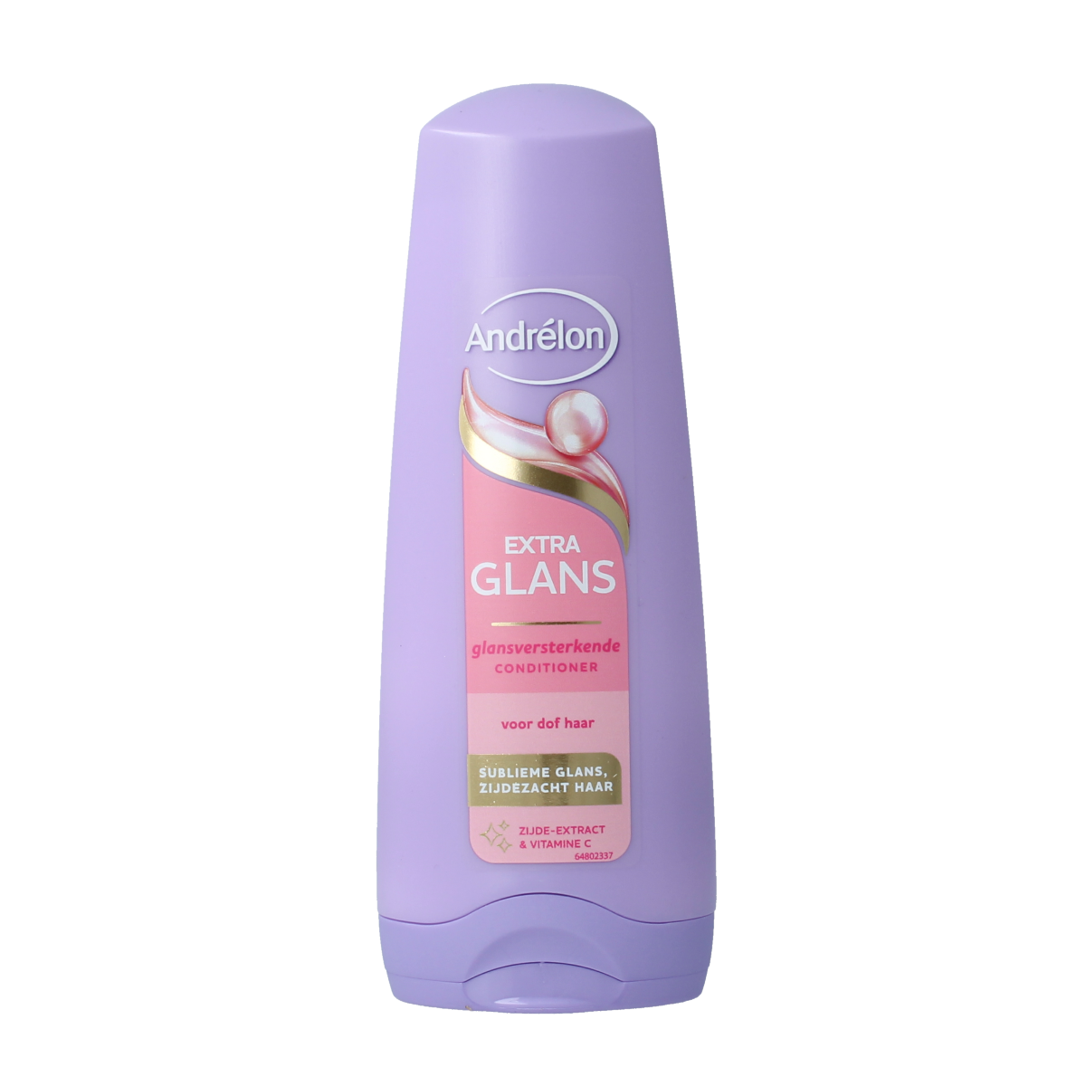 Andrelon Conditioner Glans & Care for hair, 200ml, hair care product with nourishing formula, in a transparent bottle