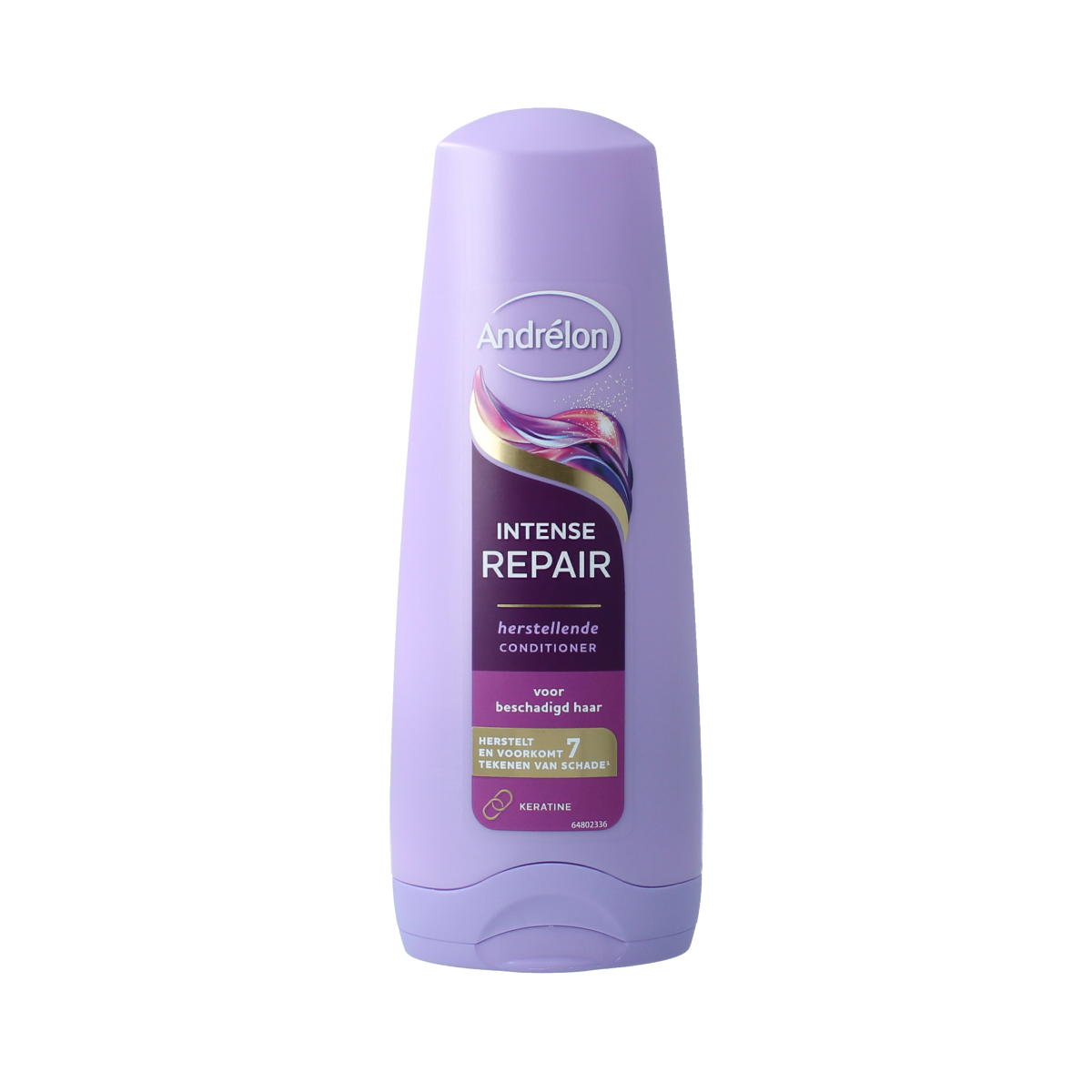 Andrelon Care & Repair conditioner for hair, 200ml bottle with label and applicator cap, in a haircare product image