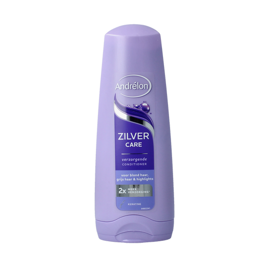 Andrelon Silver Care Conditioner for hair, 200ml bottle, moisturizing Haarverzorging product with silver-infused formula.