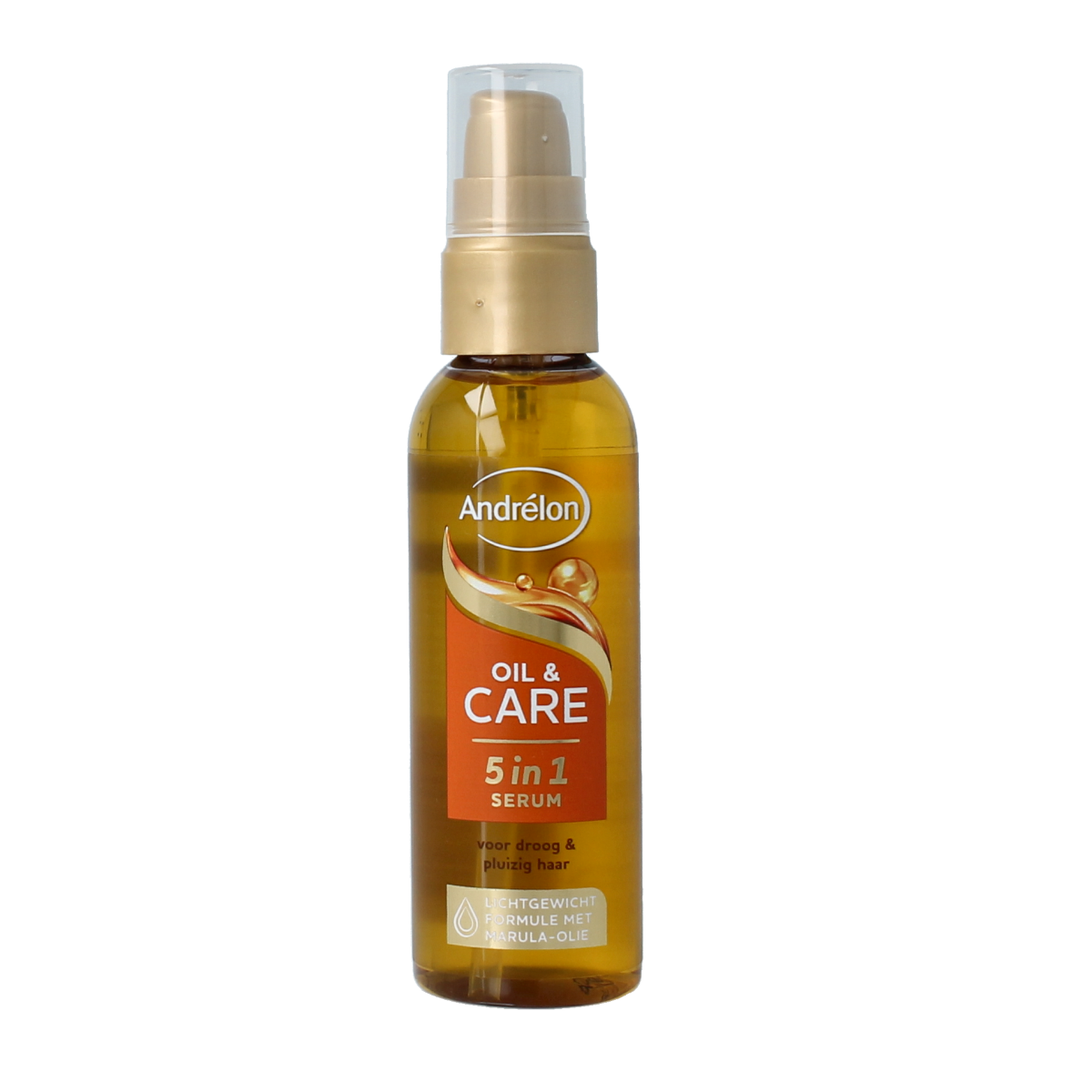 Andrelon Serum Oil & Care for hair, 75ml, nourishing hair treatment with nourishing oil and care ingredients.
