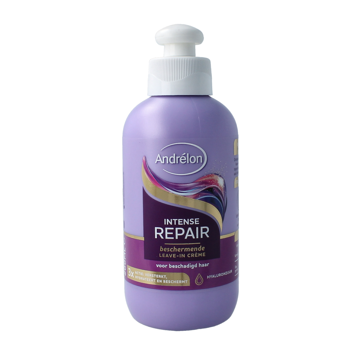 Andrelon Leave-in Creme Care & Repair for hair, 200ml, nourishing hair care product with creamy texture and healthy shine.