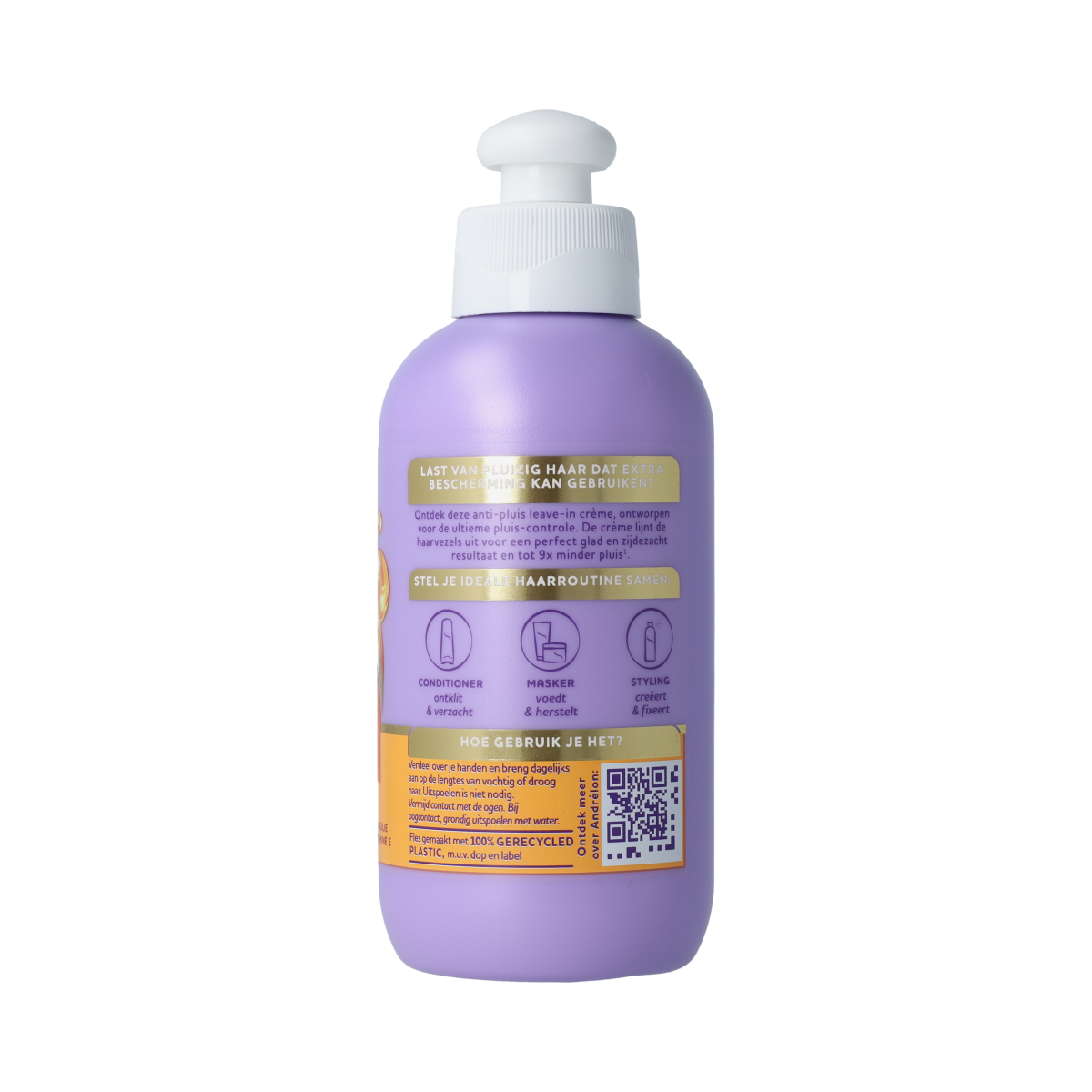 Andrelon Oil & Care leave-in cream voor haarverzorging, tube van 200 ml