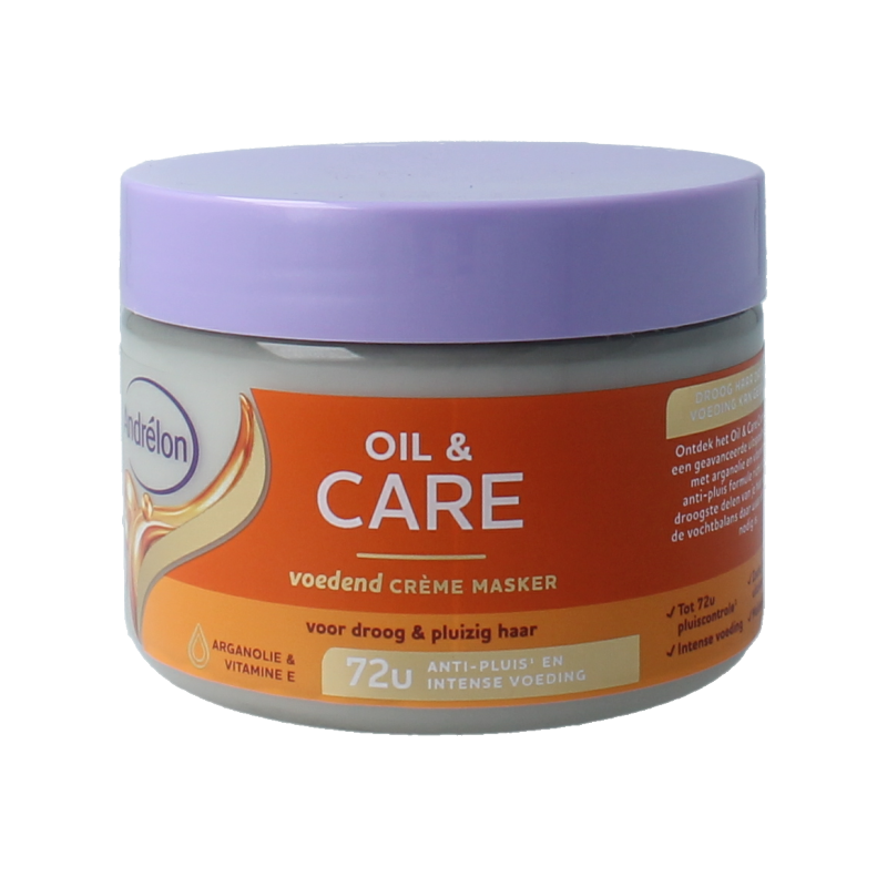Andrelon Haarverzorging Masker Oil & Care 300ml bottle with a pump, designed for nourishing hair treatment.