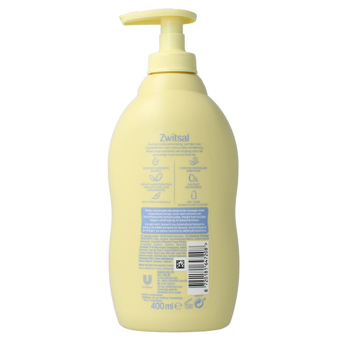 Zwitsal Wasgel pomp 400.00 Milliliter