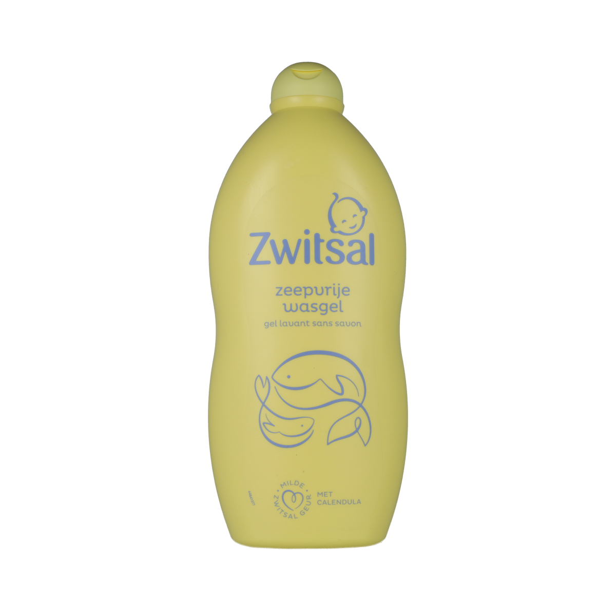Zwitsal baby and toddler wash gel bottle, 700ml, gentle skin cleansing for babies and toddlers.