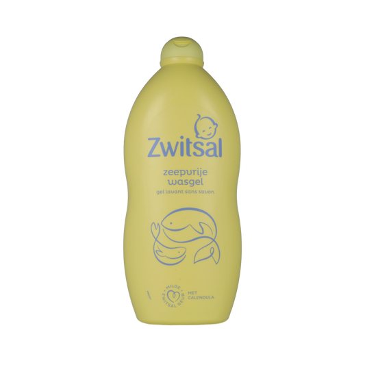 Zwitsal baby and toddler wash gel bottle, 700ml, gentle skin cleansing for babies and toddlers.