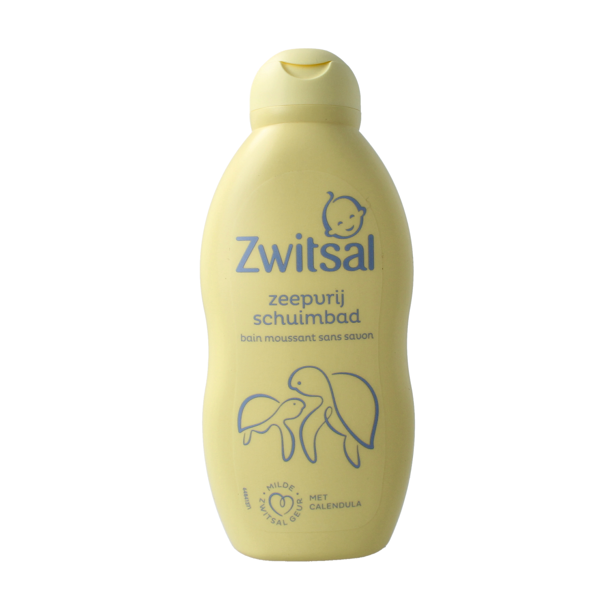 Baby Zwitsal Schuimbad in a 200ml bottle, gentle baby and toddler bath foam for soft, clean skin.