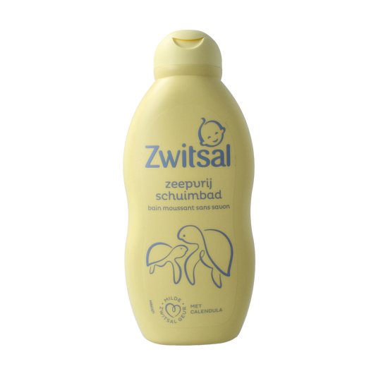 Baby Zwitsal Schuimbad in a 200ml bottle, gentle baby and toddler bath foam for soft, clean skin.