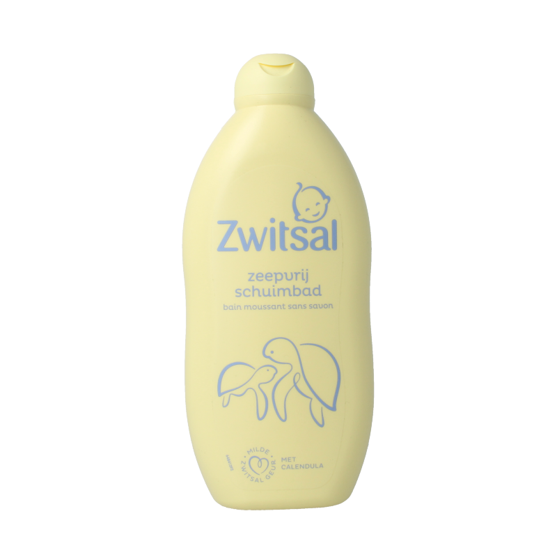 Baby and toddler caring Zwitsal foaming bath in a 400ml bottle, gentle and soothing for sensitive skin.