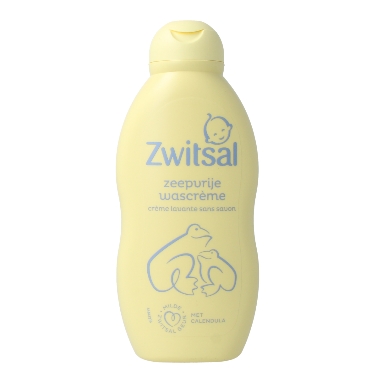 Zwitsal baby wash cream 200ml bottle with gentle formula for baby and toddler skin care, shown in the image.