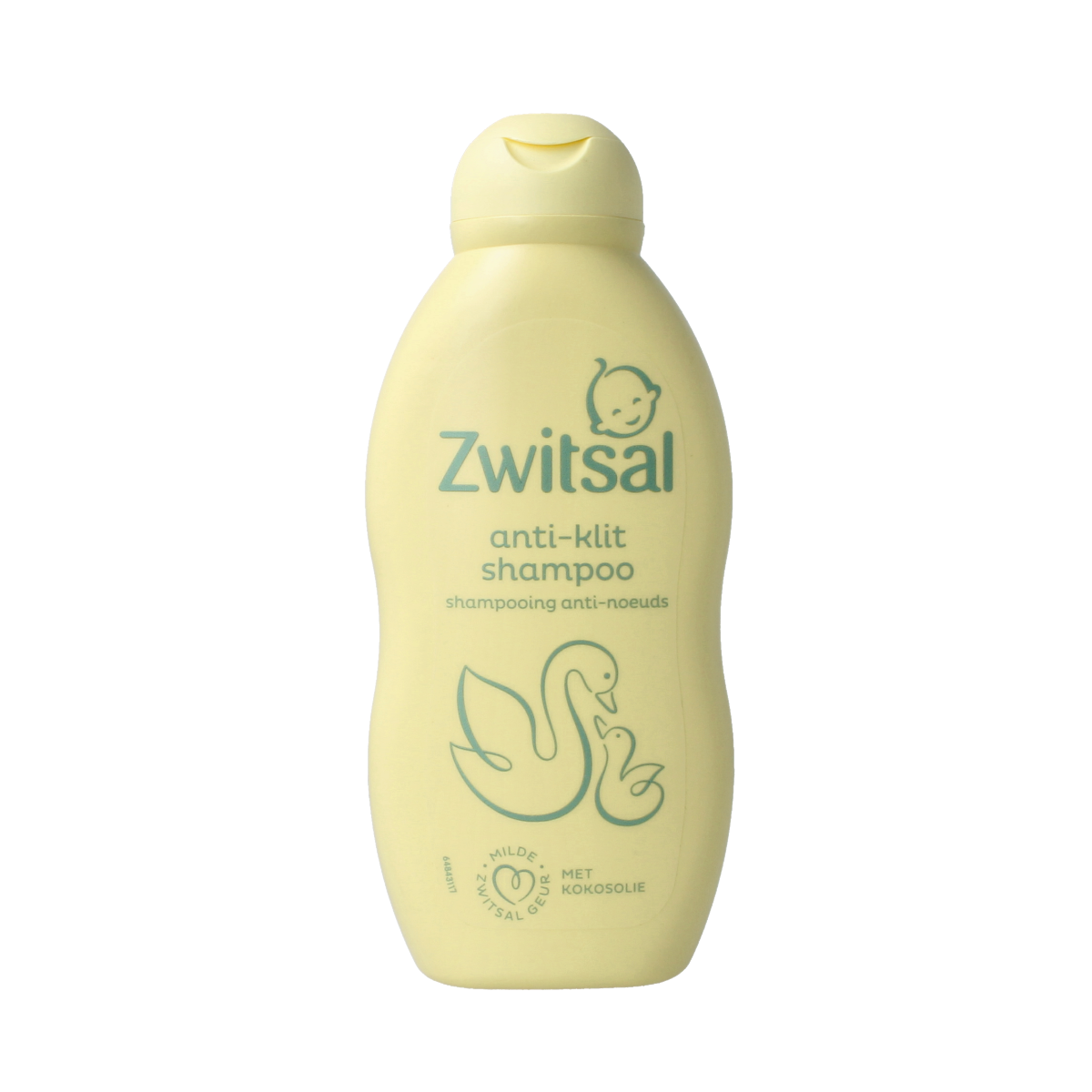 Baby and toddler Zwitsal Shampoo anti-klit in a 200ml bottle, gentle for delicate hair and scalp, with soothing formula.