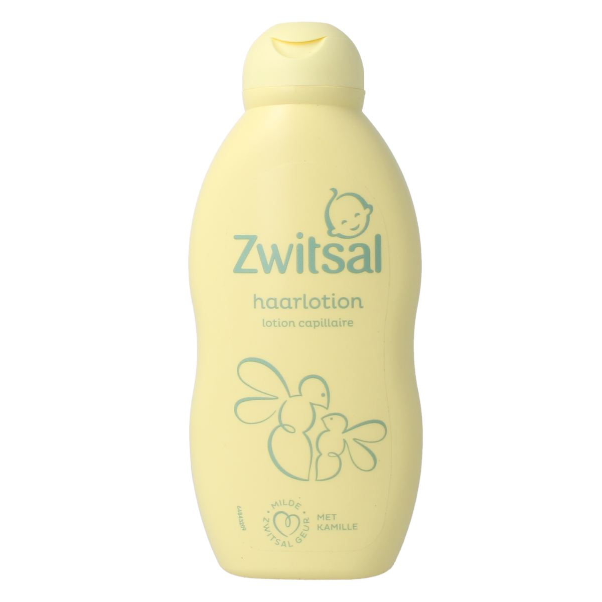 Baby and toddler hair lotion by Zwitsal, 200ml, showing the bottle with the label and pump dispenser, for gentle hair care.