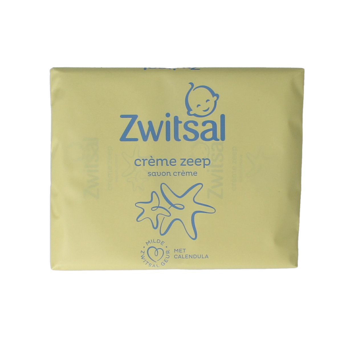 Zwitsal Zeep 4-pack soap bars, 360 grams each, featuring gentle cleansing and baby-friendly ingredients, stacked in a box.