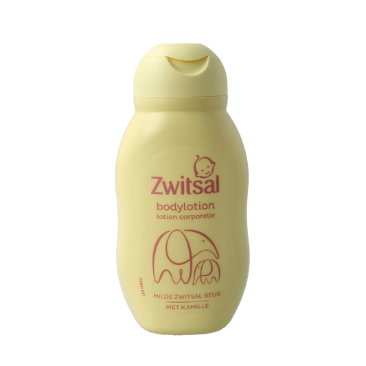 Mini Zwitsal baby body lotion bottle, 75ml, gentle skincare for infants and toddlers in a compact packaging
