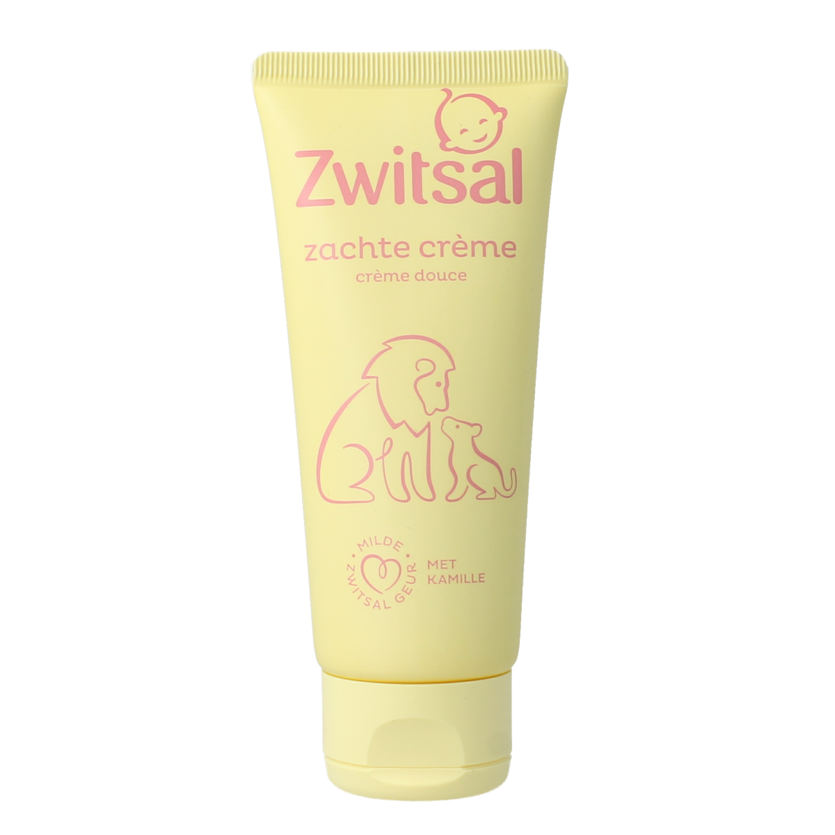 Zwitsal zachte babycrème in 100 ml tube, gentle skin care for babies and toddlers with soothing formula.