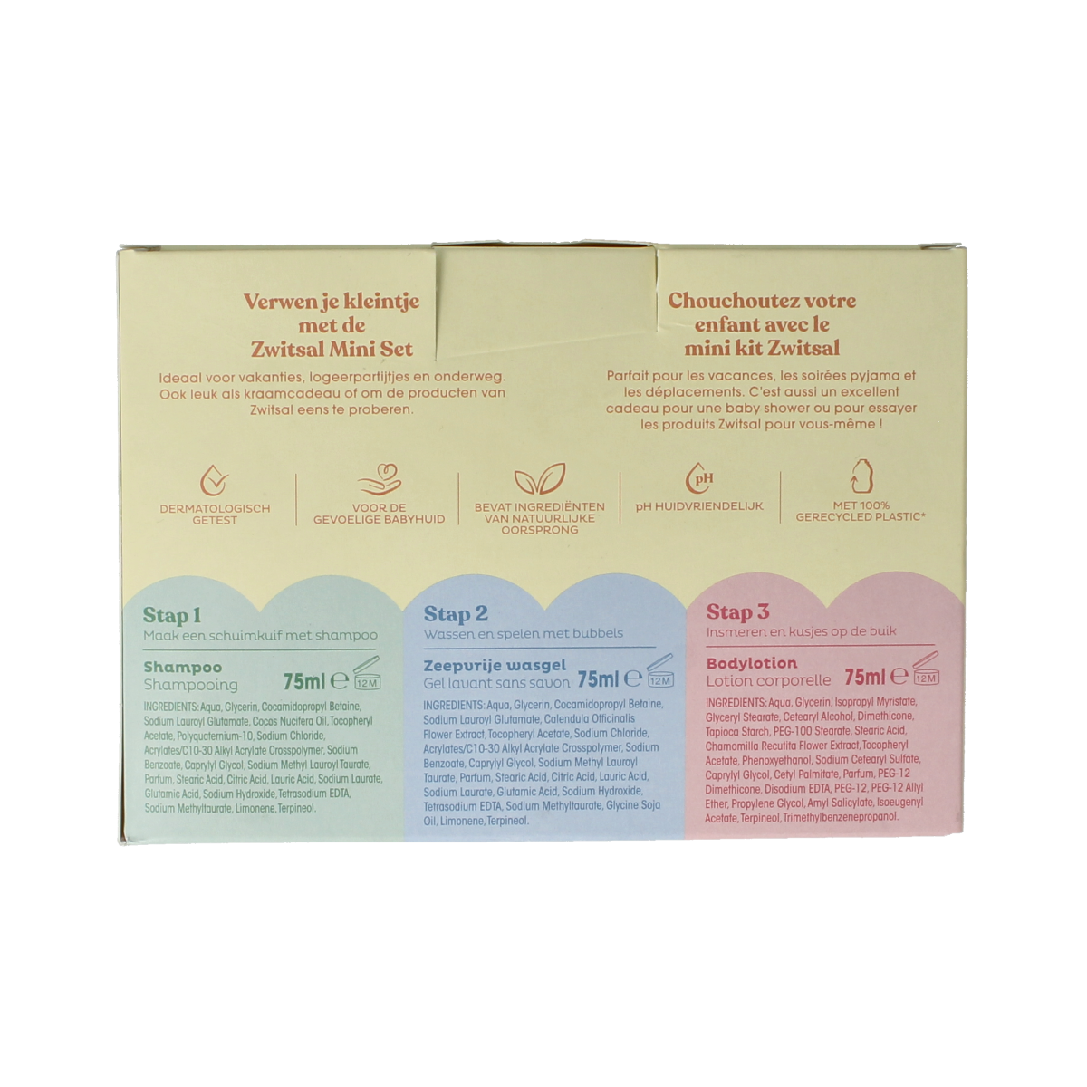 Zwitsal Baby and Toddler Mini Gift Set with gentle skincare products for babies and young children.