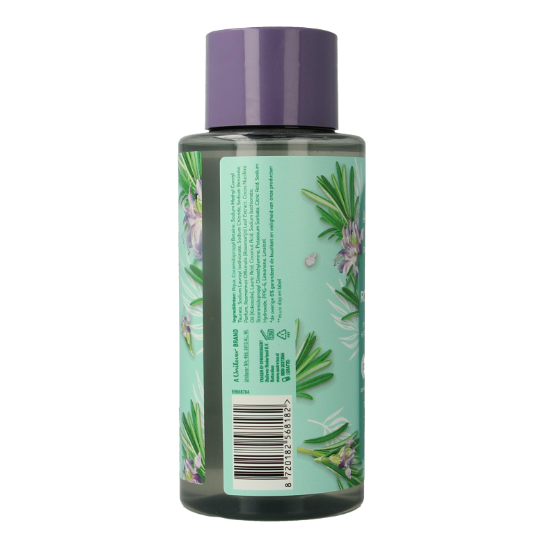 Andrelon Shampoo Pro Nature Rosemary Refresh 400ml bottle, natural hair care product with rosemary for revitalizing hair.