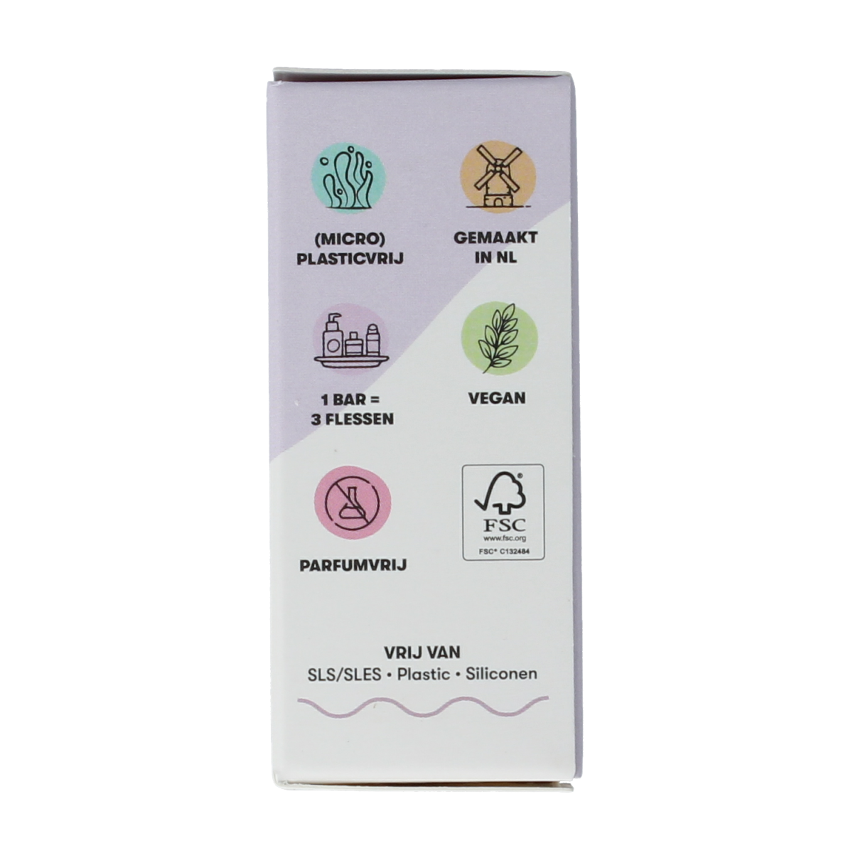 Lavender Shampoobars Body Bar, 60g, natural body cleansing soap with lavender scent, from Shampoobars Lichaamsverzorging collection.