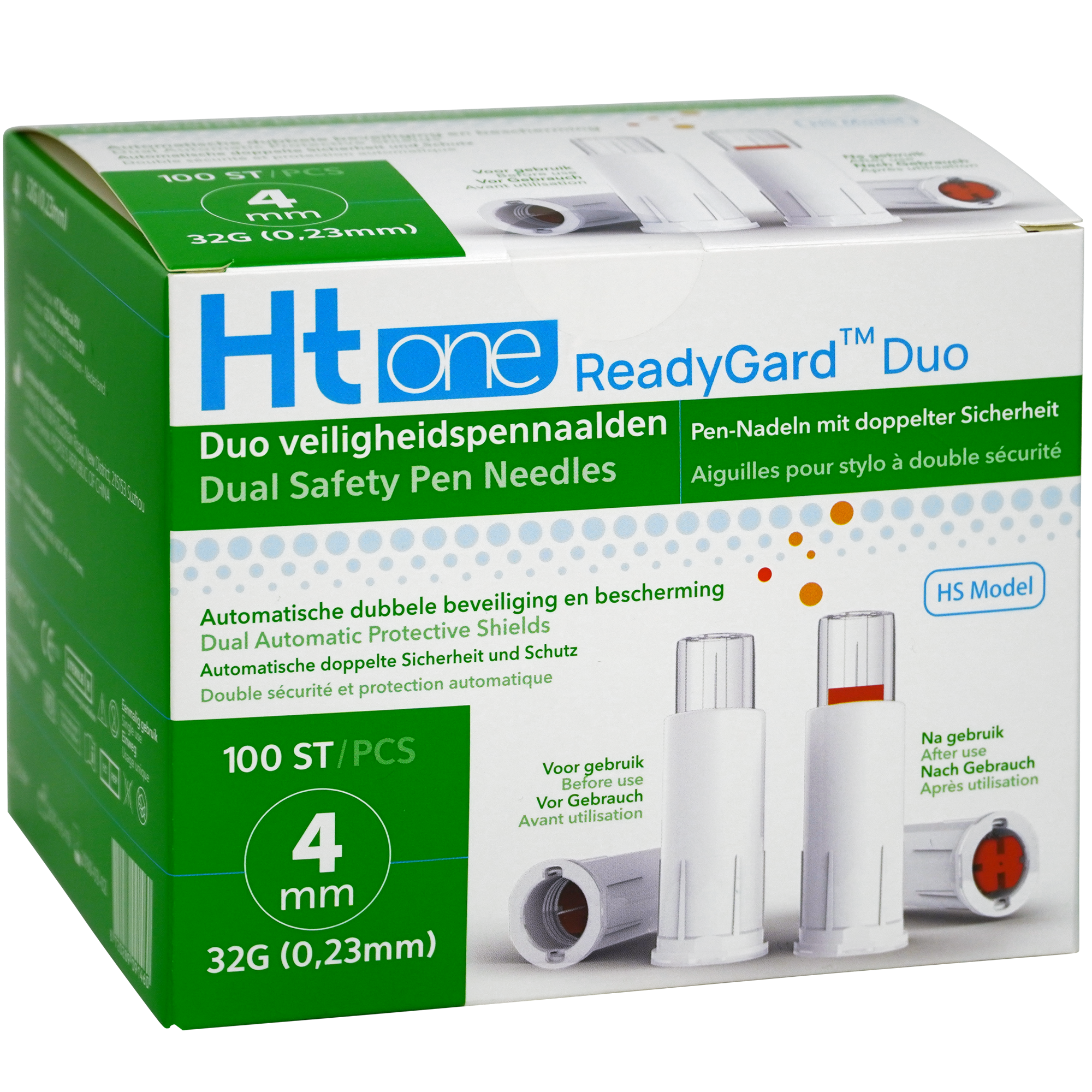 HT One Ht One READYGARD DUO veiligheidspennaald 32G 4mm 100.00 Stuks