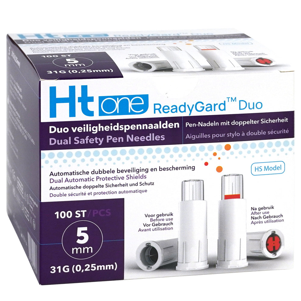 HT One Ht One READYGARD DUO veiligheidspennaald 31G 5mm 100.00 Stuks