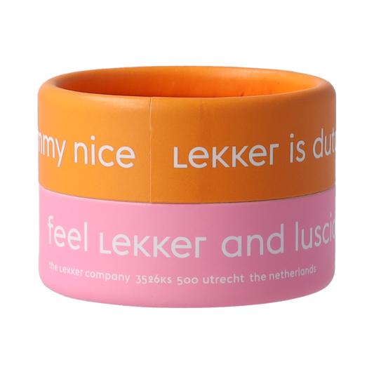 Lekker Company natuurlijke lippenbalsem met sinaasappel, 8 gram, ontworpen voor zachte, verzorgde lippen.
