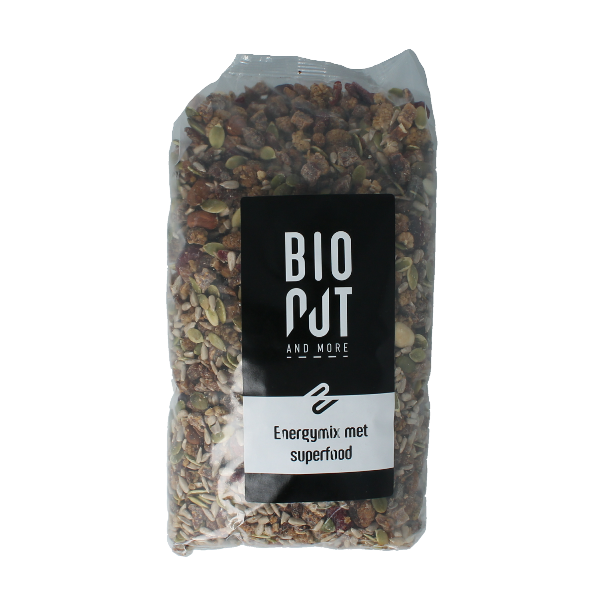 Bionut Energymix superfood snack mix in a 1kg bag, featuring a blend of organic superfoods and healthy ingredients.