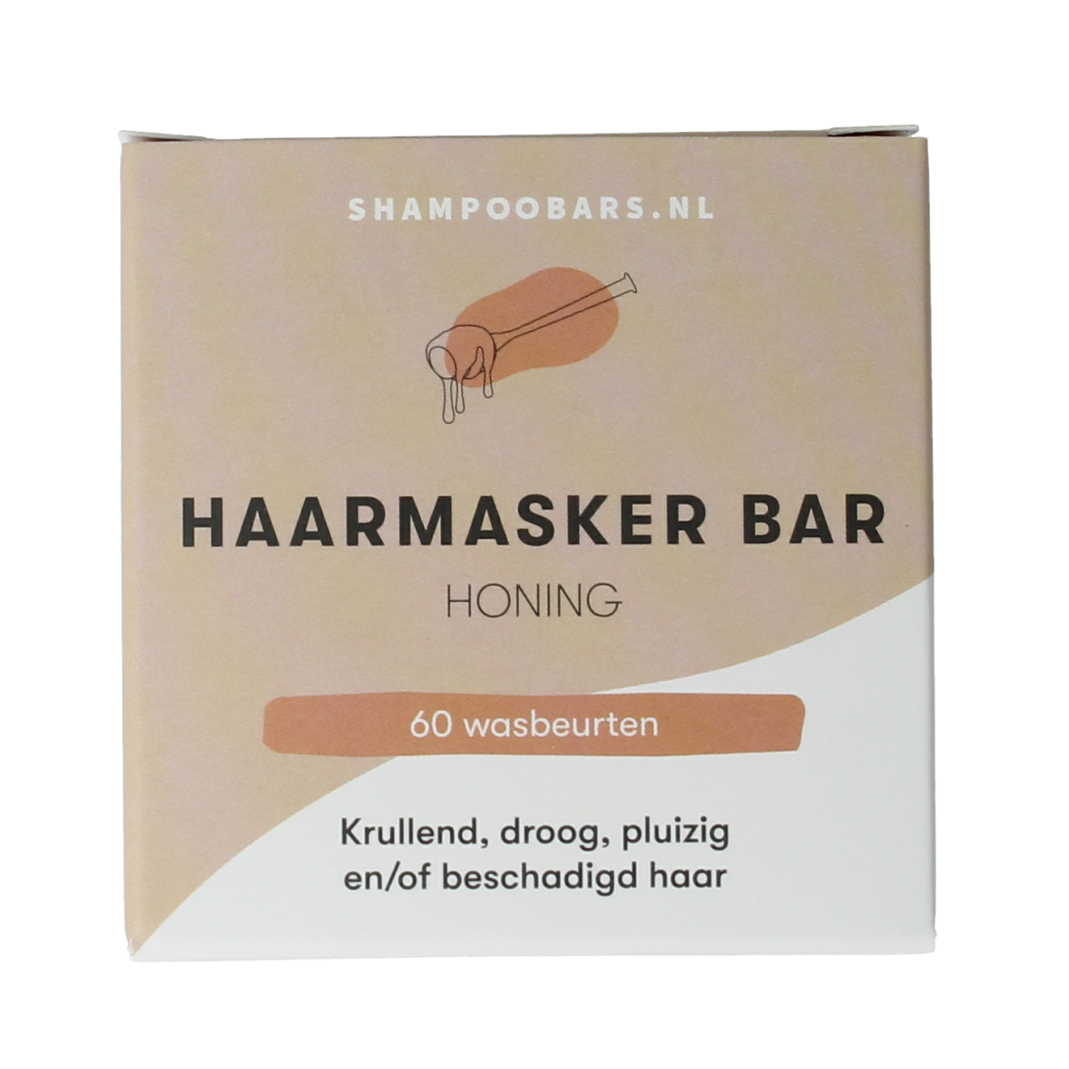 Shampoobars Haarverzorging honing Haarmasker bar in 45g, natural hair treatment with nourishing honey ingredients.