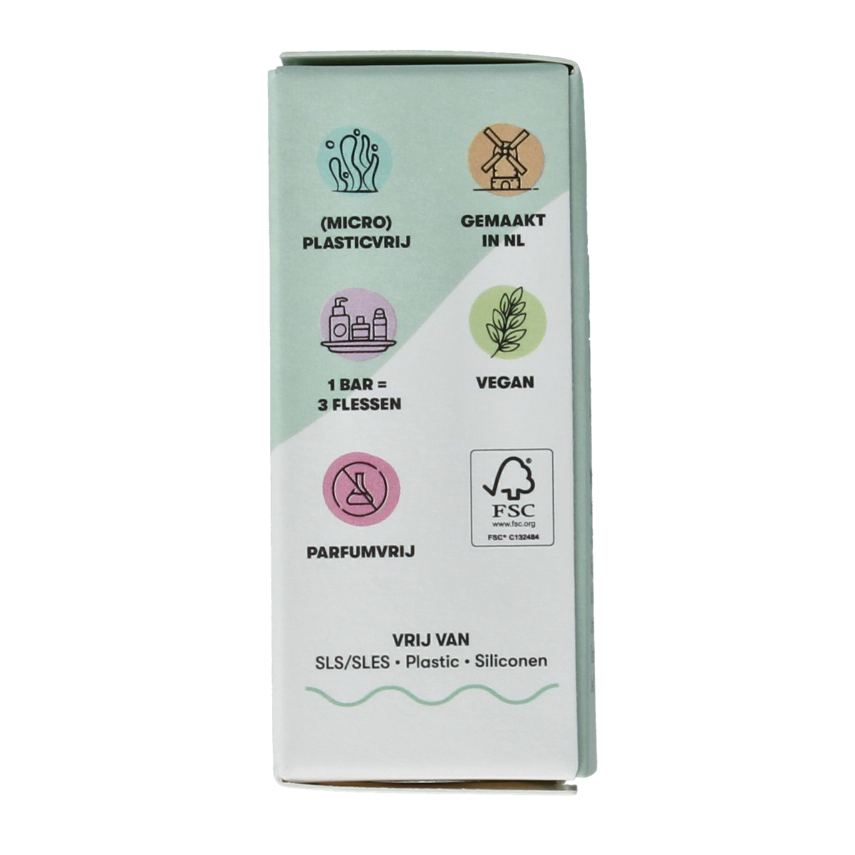 Shampoobars face bar with eucalyptus and tea tree, 60g, natural facial cleansing product in a clear soap wrapper