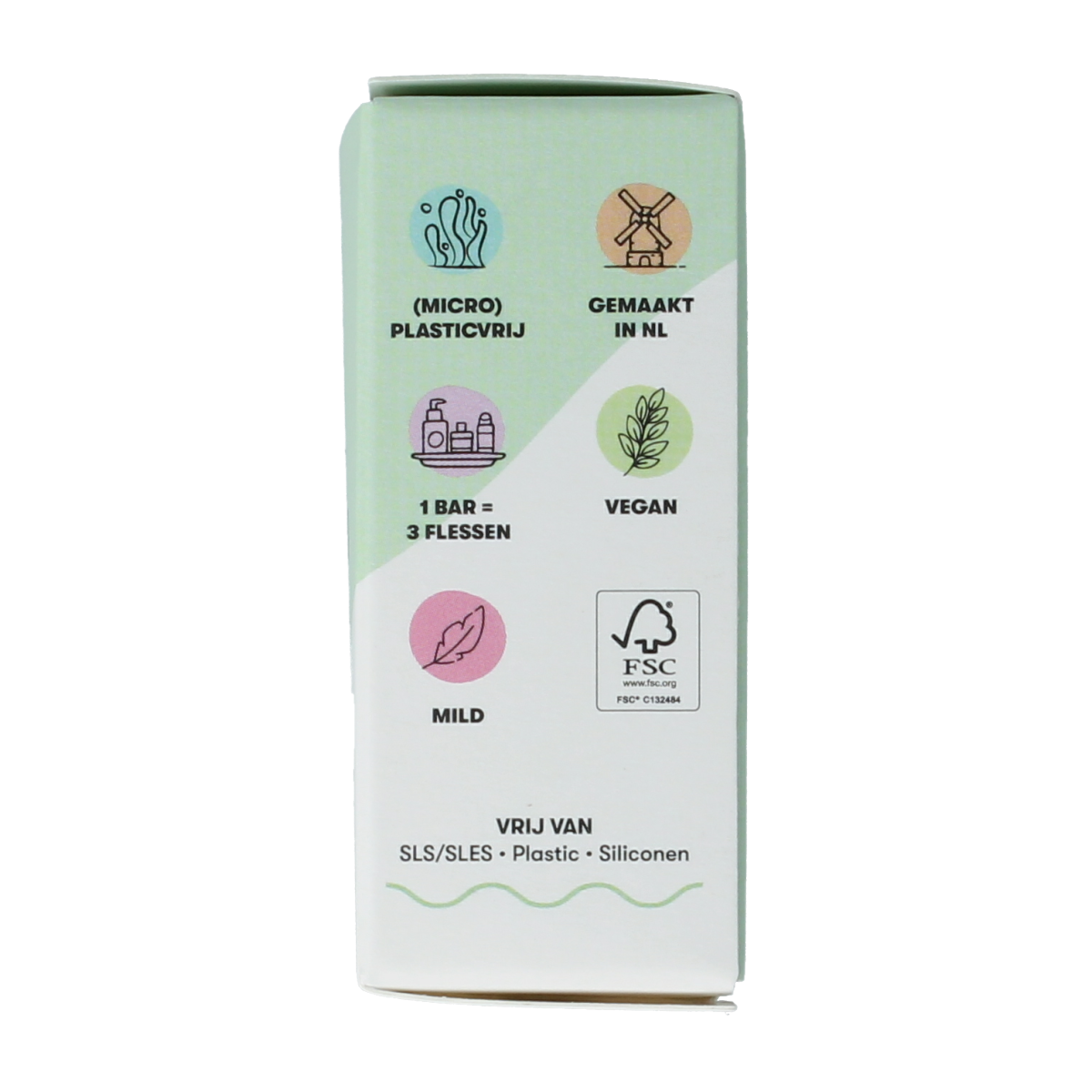 Shampoobars body oil bar with aloe vera and cucumber, 45g, natural body care product, featuring fresh aloe and cucumber slices.