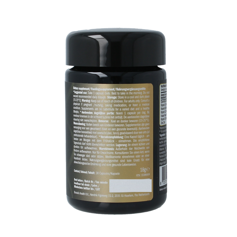 Purovitalis Liposomal Spermidine Fusion capsules in a bottle, dietary supplement by Purovitalis for health support