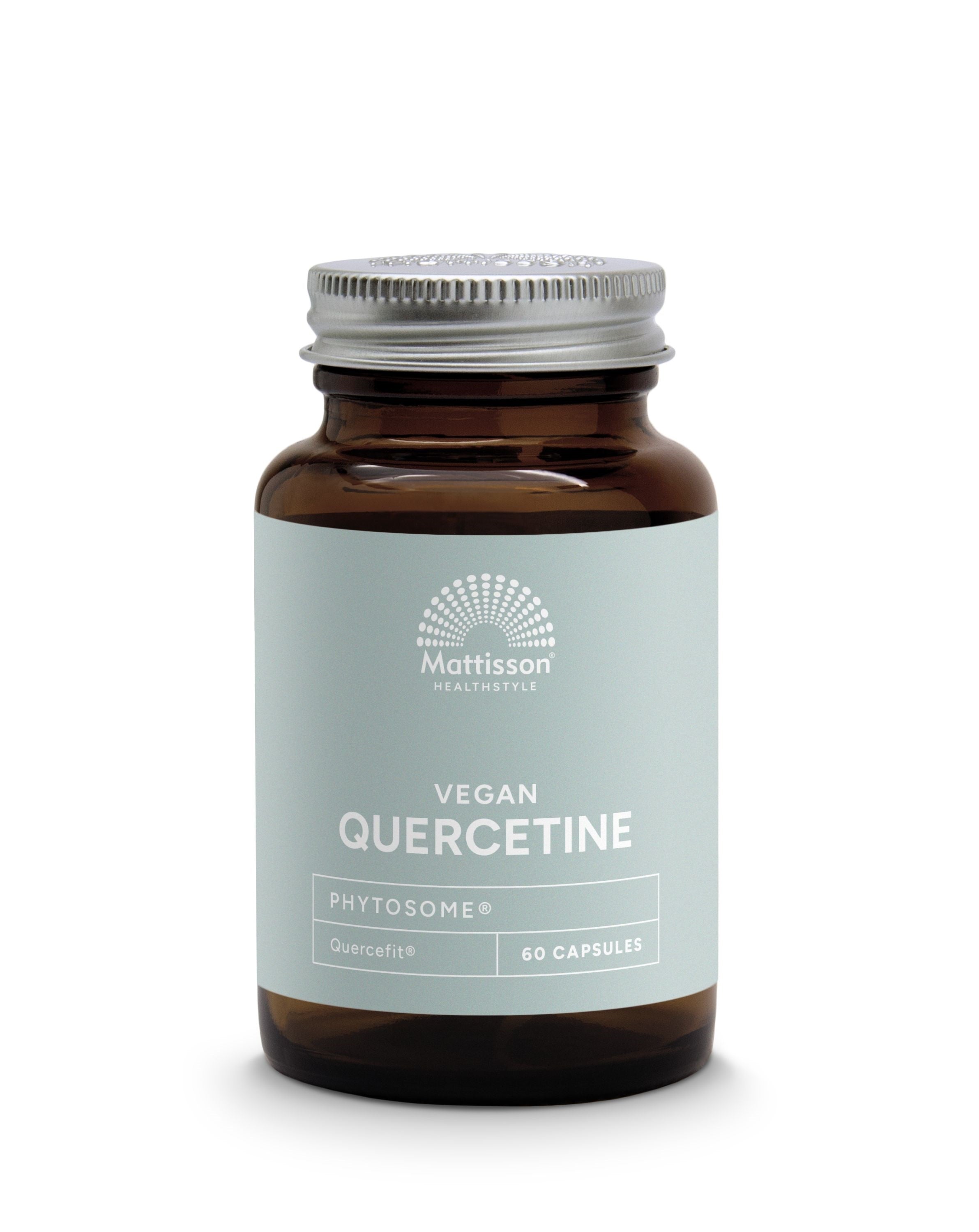 Mattisson Quercetine 250mg vegetarian capsules with phytosome technology, herbal supplement for immune support.