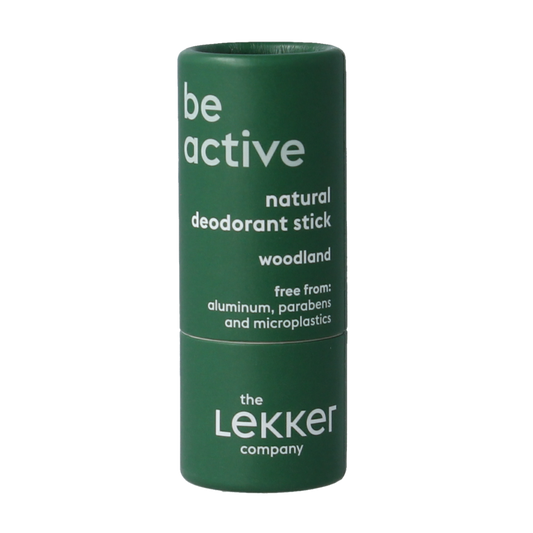 Lekker Company Deodorant Travel Be Active 8g stick, compact and portable for freshness on the go