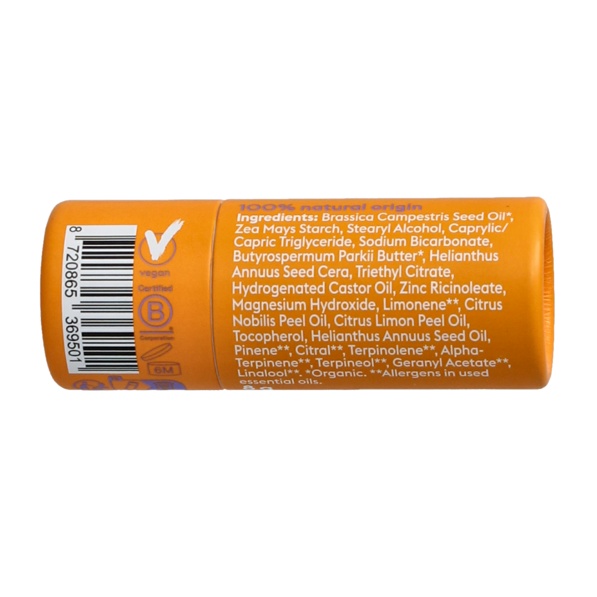 Lekker Company travel deodorant stick, 8g, compact and portable deodorant for freshening up on the go