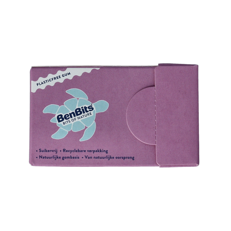BenBits Kauwgom salmiak, salty licorice candy in 18 gram package, popular Dutch snoepgoed with salty licorice flavor.