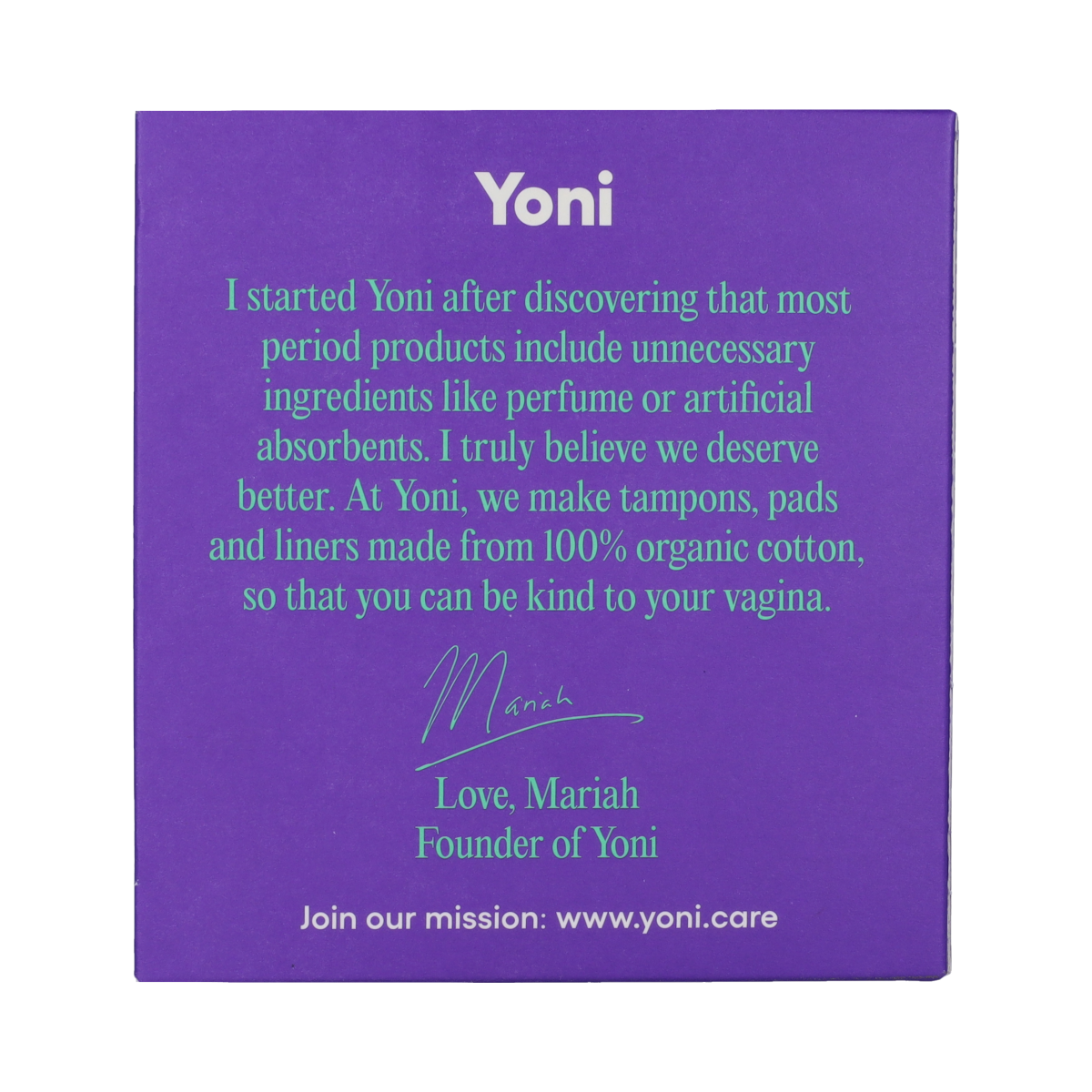 Yoni night menstrual pads for women, 7-pack, soft absorbent feminine hygiene product, suitable for overnight use.