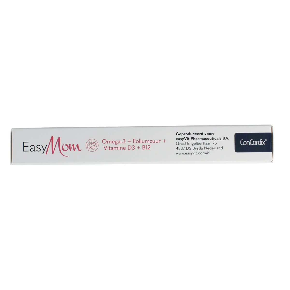 EasyVit Easymom Vetzuren 30 gummies in a bottle, soft and colorful, for prenatal health and nutrition.