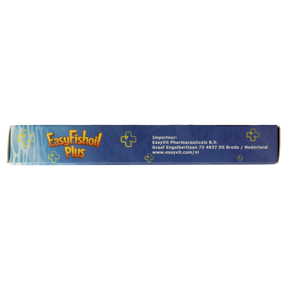 EasyVit Easyfishoil Plus 30 gummies Vetzuren supplement bottle with fish-shaped gummies on the label.
