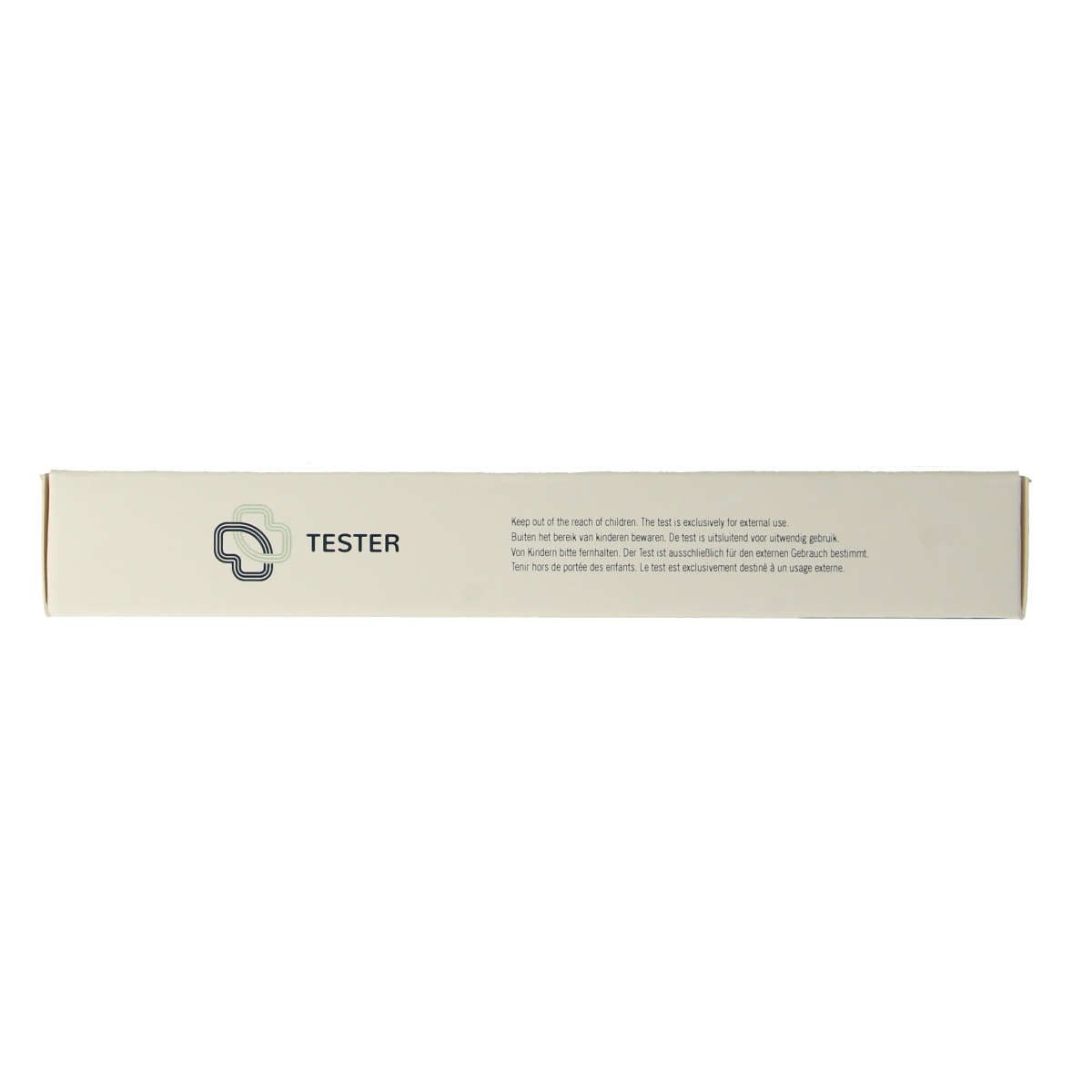The Tester Strep A self-test kit with one test strip, used for rapid detection of Streptococcus A infection.