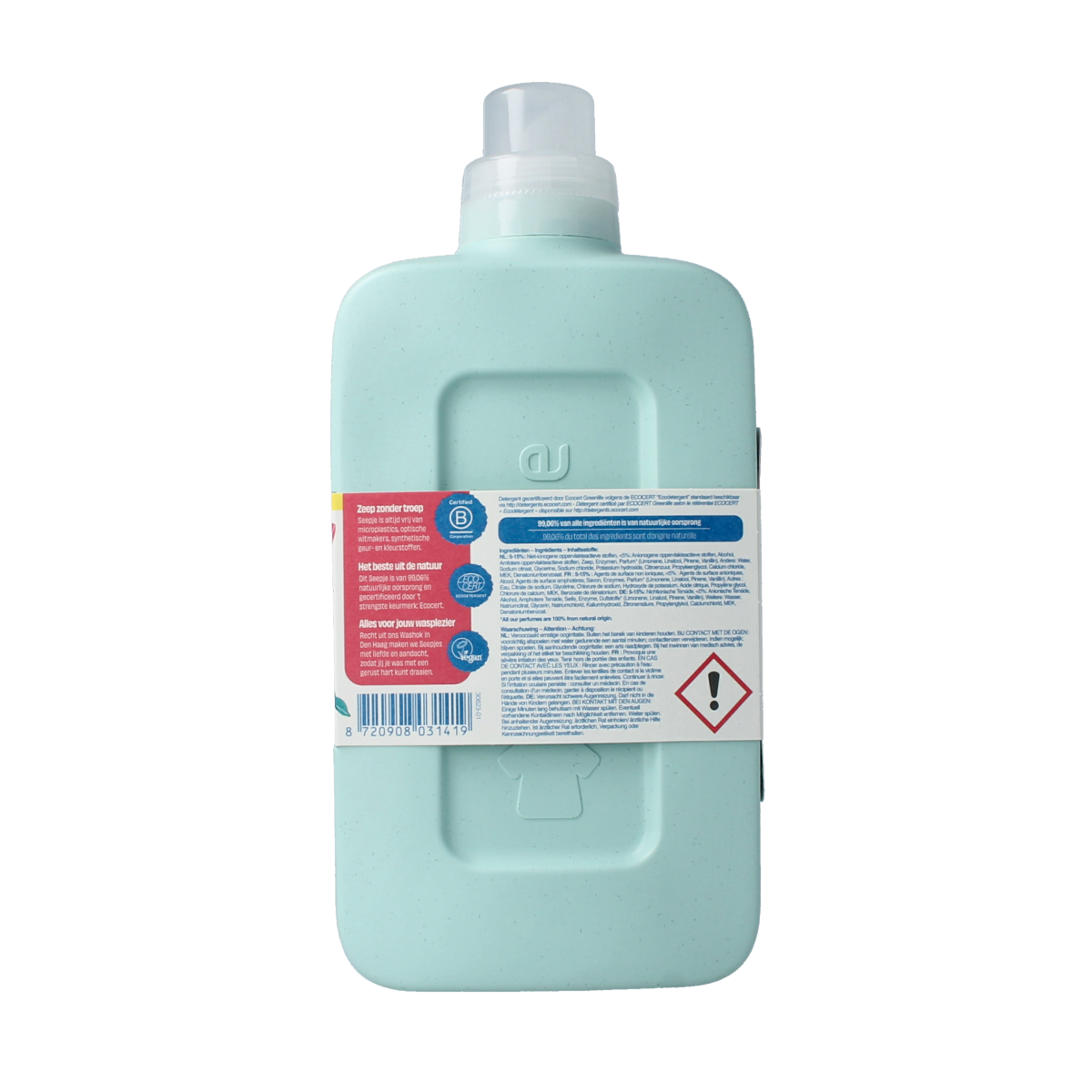 Seepje color laundry detergent in 945ml bottle, eco-friendly washing liquid with natural ingredients for vibrant clothes