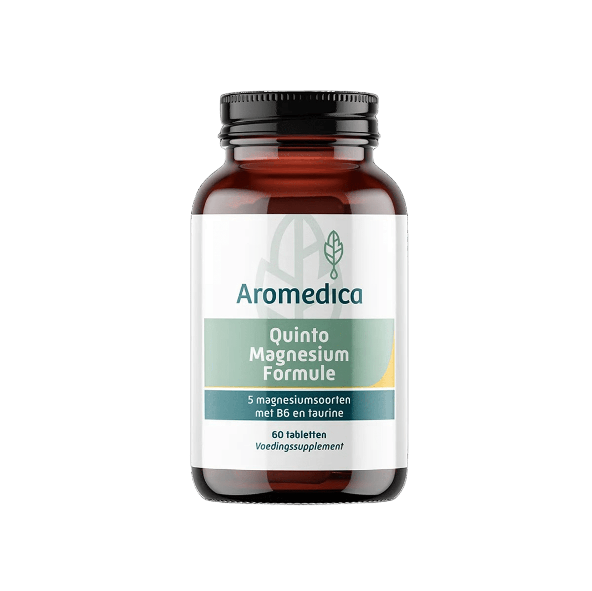Aromedica Magnesium Formule Quinto mineral supplement tablets in blister pack, dietary mineral blend for health support.