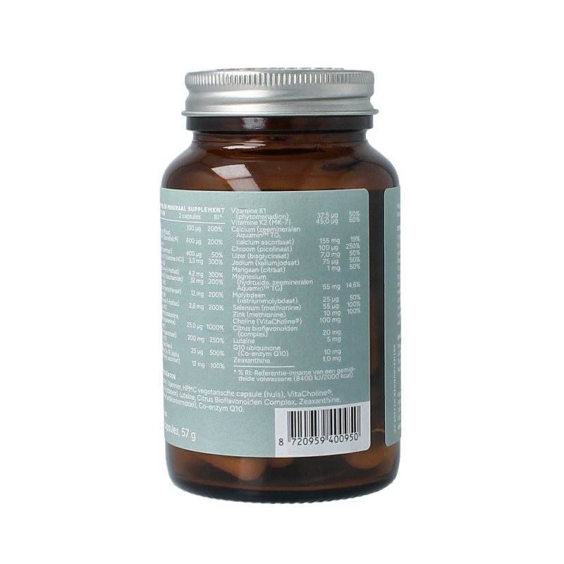 Mattisson Multi Man Vegan vitamin supplement with 60 vegetarian capsules, easy to swallow and nutrient-rich for daily health support.