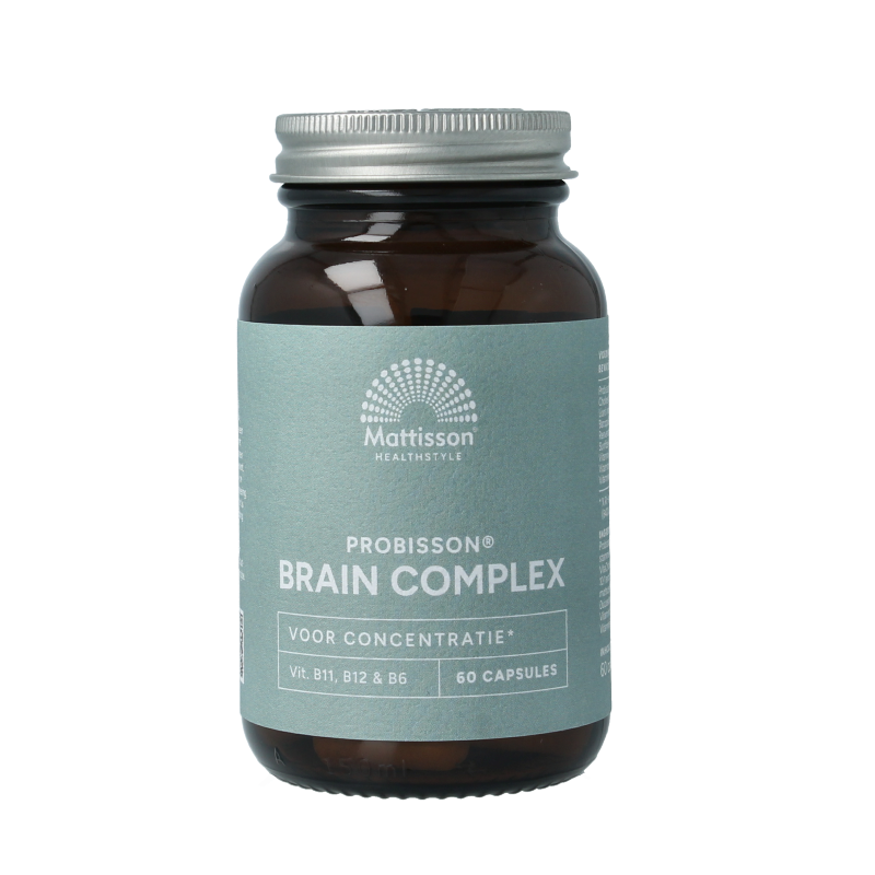 Mattisson Probisson brain complex capsules, dietary supplement with herbal ingredients for cognitive support, 60 capsules.