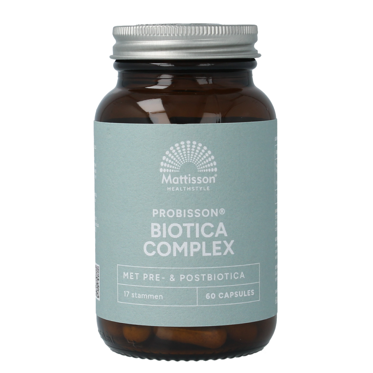 Mattisson Probisson Biotica Complex capsules, dietary supplement with 60 capsules, natural herbal and probiotic blend for gut health