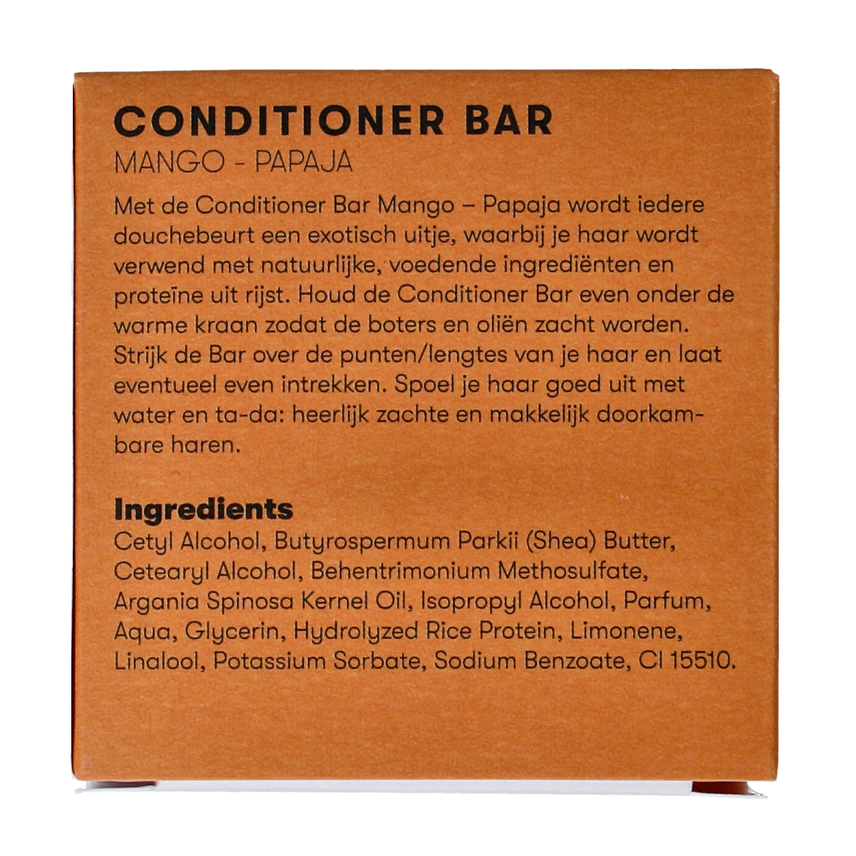 Shampoobars conditioner bar with mango and papaya, Haarverzorging product, 45g, natural hair care from Shampoobars brand.
