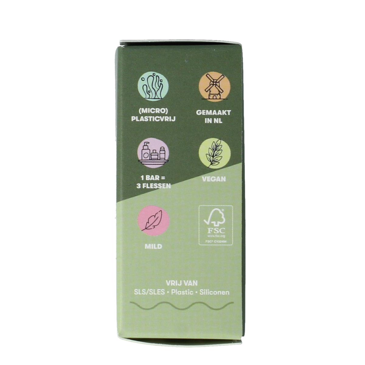 Shampoobars 3-in-1 forest body cleansing bar, 60g, natural skincare product with eco-friendly packaging, for versatile body use