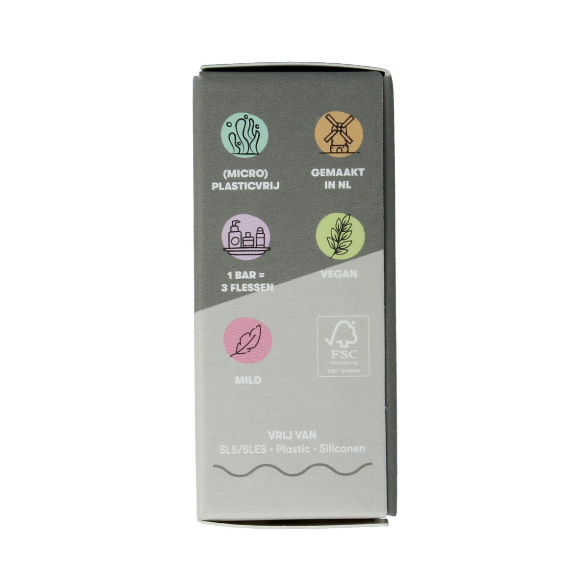 Shampoobars 3-in-1 mountain scent body cleansing bar, 60g, natural Lichaamsverzorging product with mountain-themed packaging.
