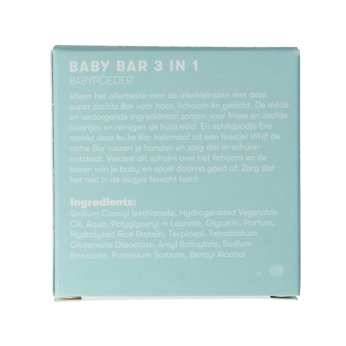 Shampoobars 3-in-1 baby bar for body, hair, and skin care, 60g natural baby soap bar with gentle ingredients.