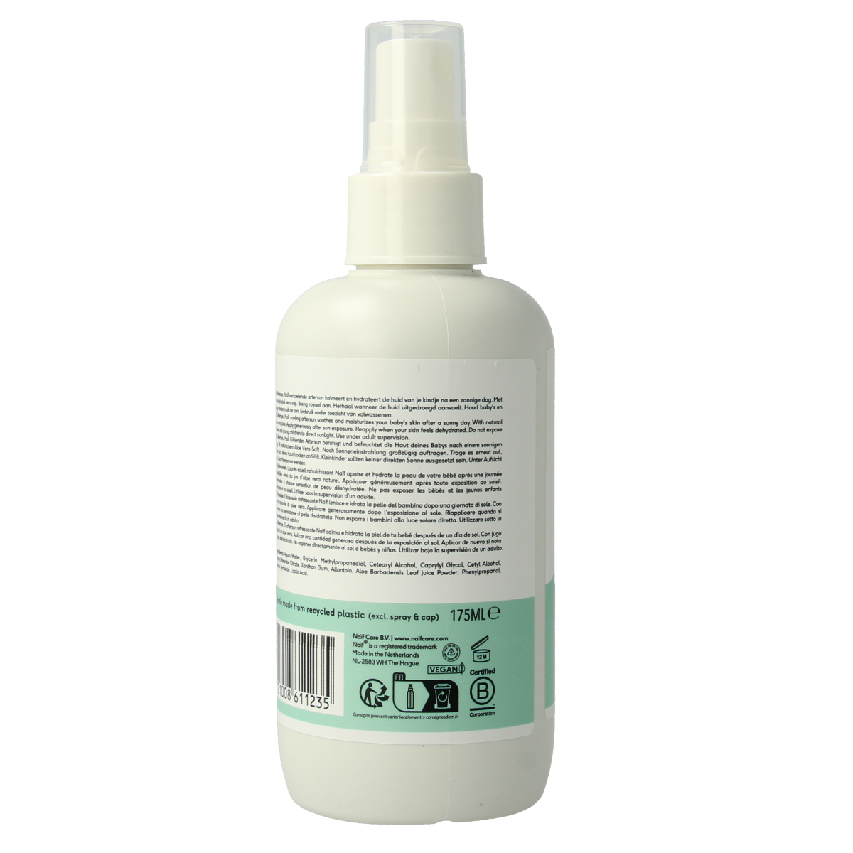 Naif Zon baby and kids aftersun lotion in 175ml bottle, fragrance-free, designed for gentle skin after sun exposure