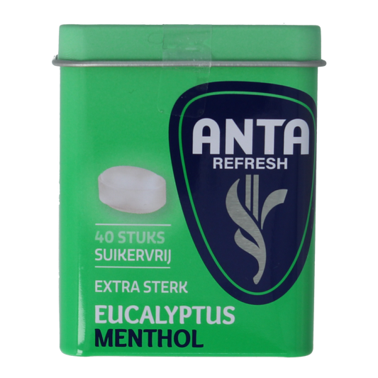 Anta Refresh eucalyptus menthol extra sterk suikervrij 72.00 Gram